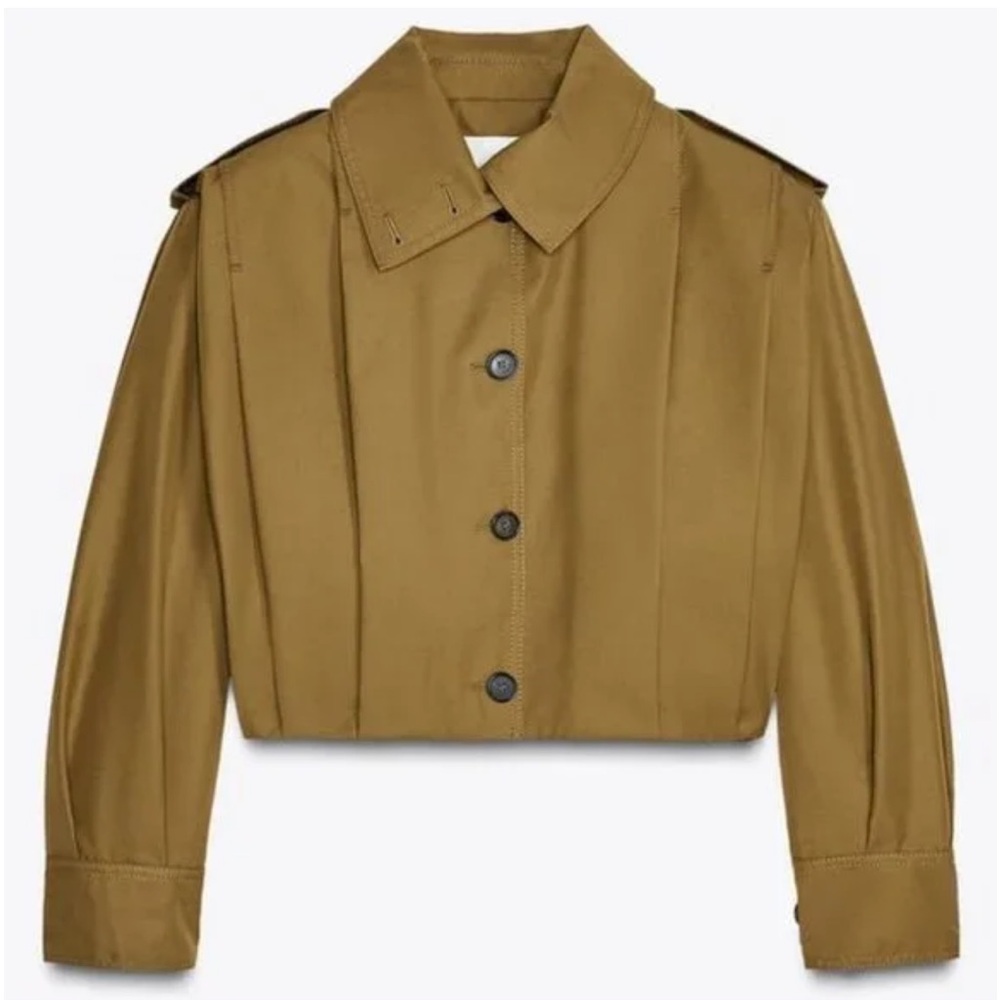 Zara Olive green viral jacket NWWT